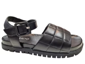 Rohde Rohde 6306 90 Zwarte Dames Sandalen Met Gespsluiting